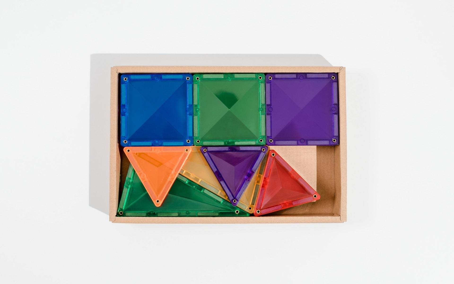 Connetix Magnetic Tiles Rainbow Mini 24 Piece Set - STEM Educational Building Toys for Kids, Perfect for Preschool Learning & Creative Play at Home or Classroom