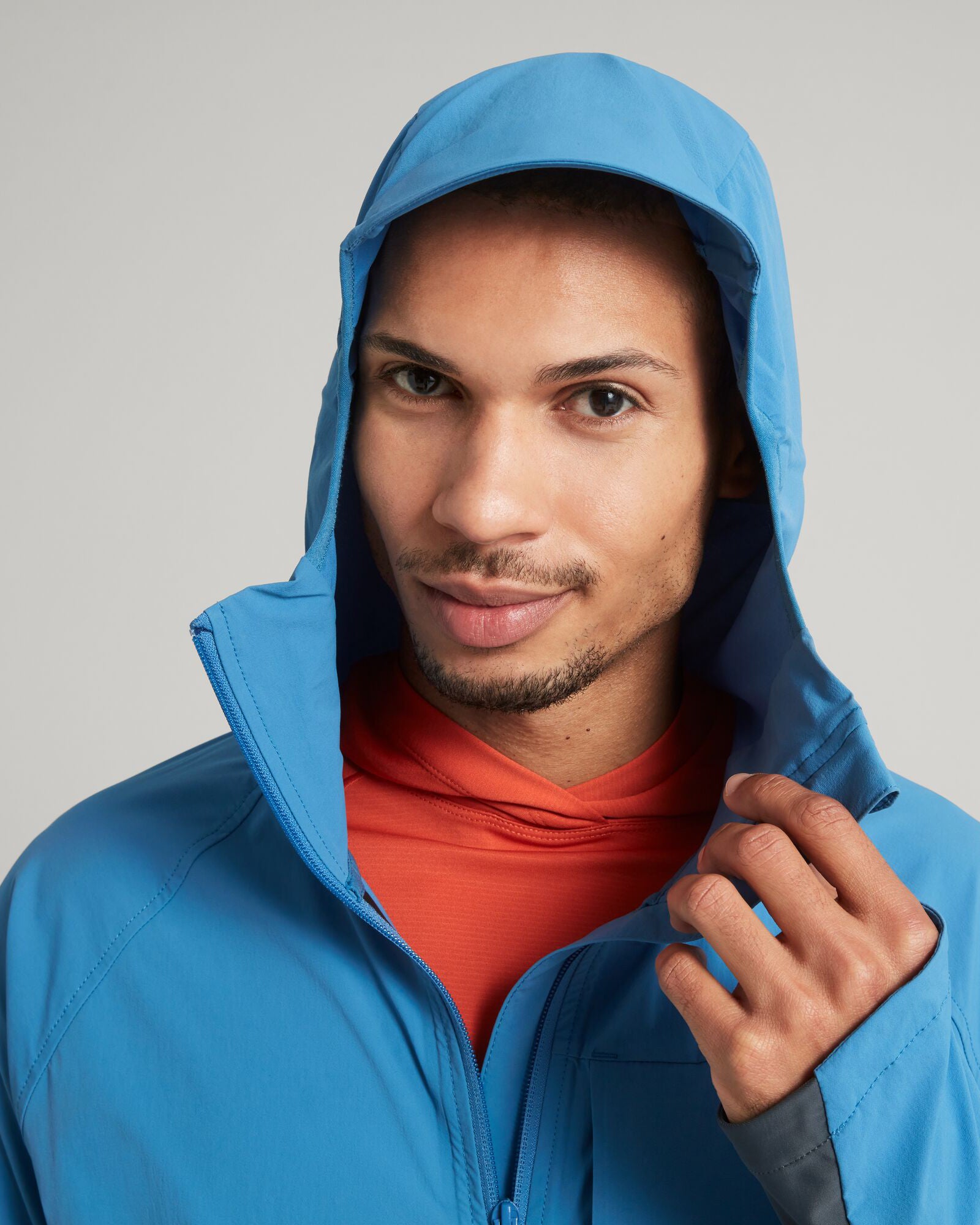ULT Hike Men's Waterproof Hooded Jacket - Lightweight Windproof Outdoor Jacket for Hiking, Camping & Travel | Blueridge Collection