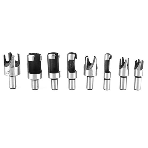 Premium Wood Plug Drill Bits Set - High-Speed Steel Woodworking Cutting Tools for Bench & Electric Hand Drills - Perfect for DIY Furniture, Cabinets & Woodworking Projects