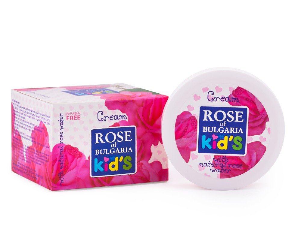 Bulgarian Rose Paraben-Free Baby & Kids Cream for Sensitive Skin - Natural Rose Oil, Chamomile & Pure Rose Water (75ml) - Gentle Moisturizer for Dry, Irritated Skin - Ideal for Daily Use & Eczema Care