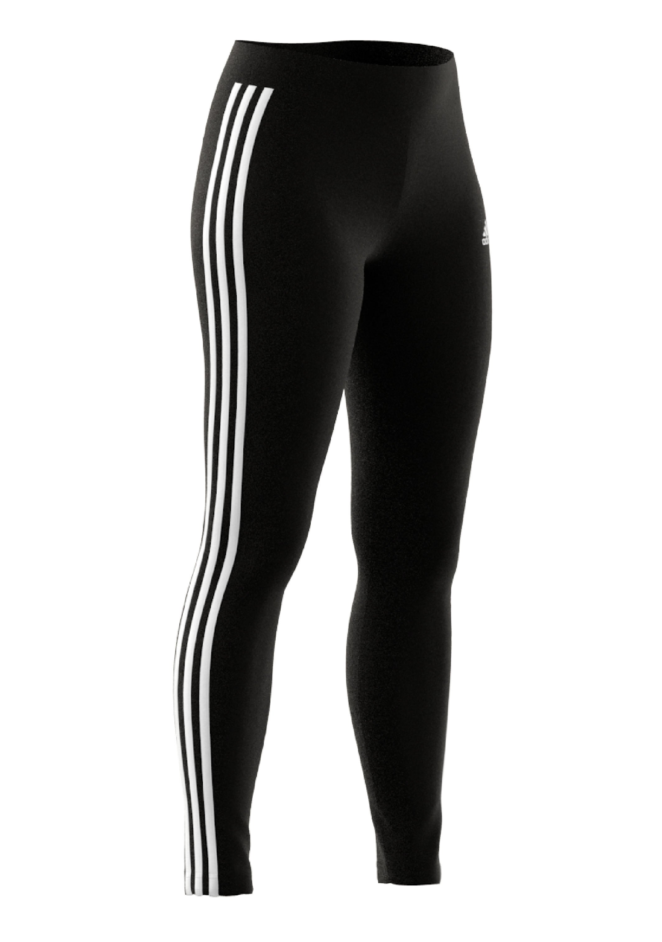 Adidas Women's 3 Stripes Yoga Leggings - High Waisted Workout Pants for Running, Gym & Lounge Wear