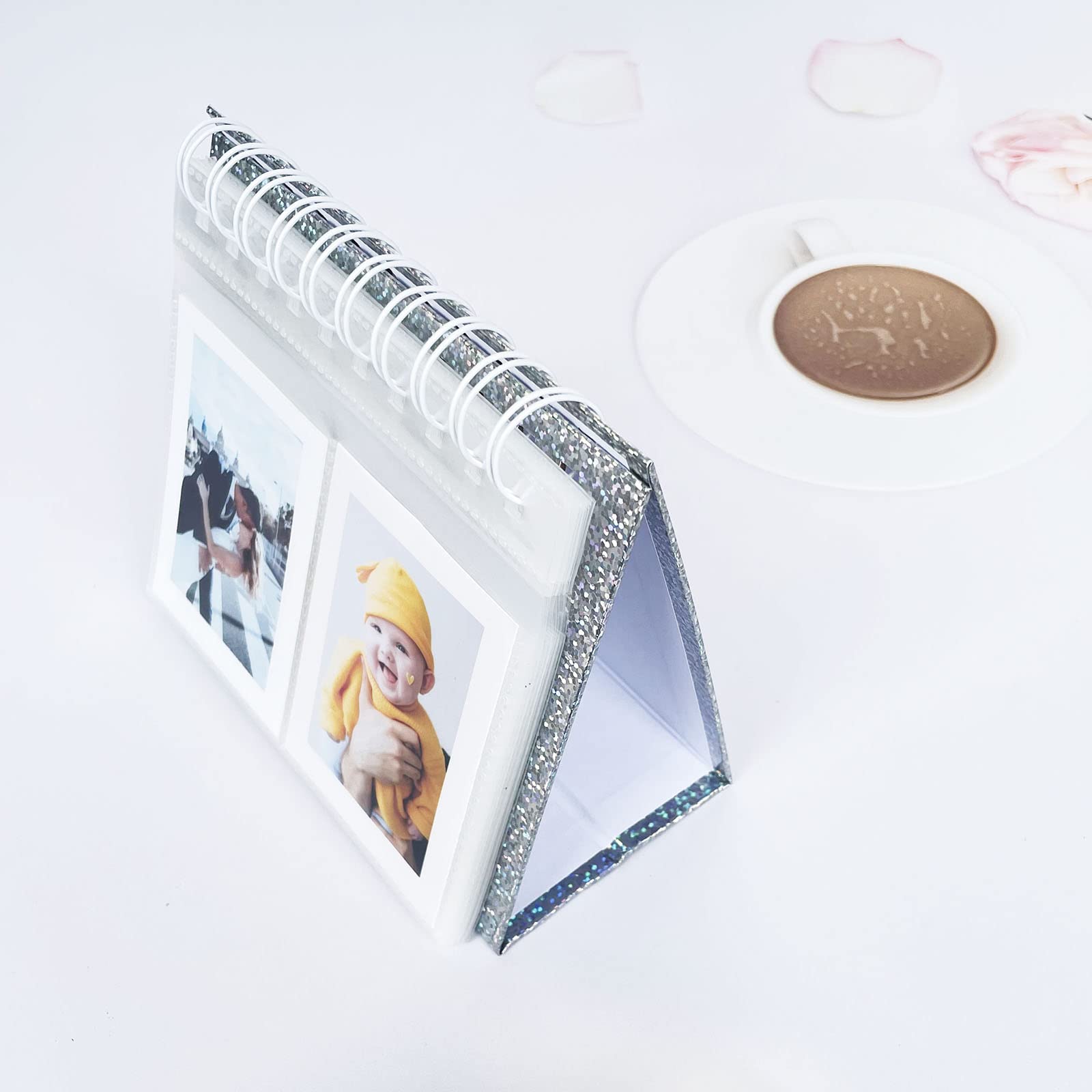 68-Pocket Polaroid Flip Book Album - Instax Mini Photo Display & Kpop Photocard Holder - 3 Inch Desk Calendar for Fujifilm Instax Mini Series (Perfect for Scrapbooking, Memory Keeping & Gift Giving)