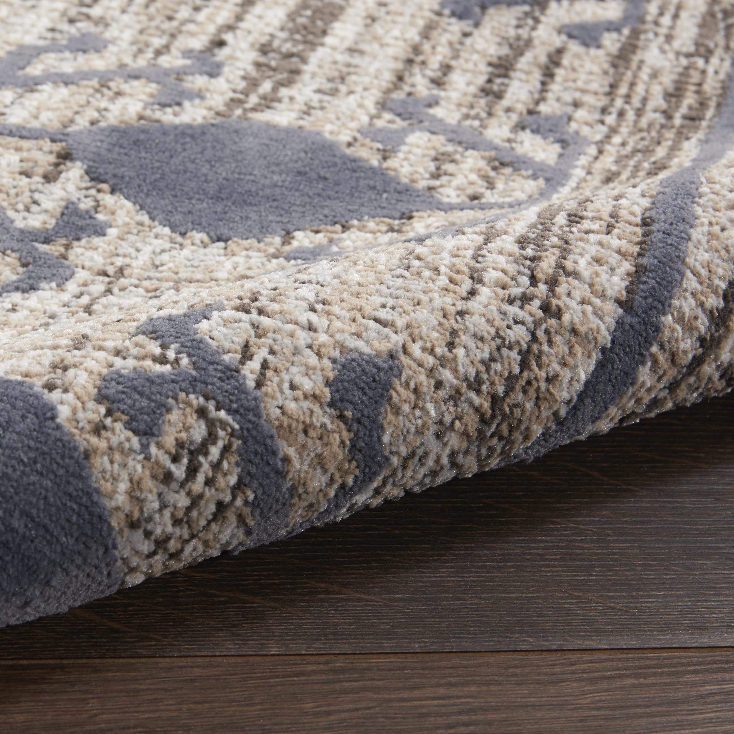 Nourison Asilah Mocha/Charcoal 2'2