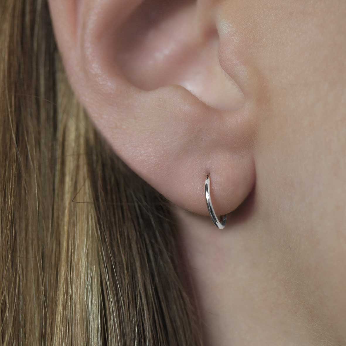 Small Silver Hoops Earrings for Women - Minimalist Sterling Silver Hoop Earrings - Perfect for Everyday Wear, Gifts & Special Occasions