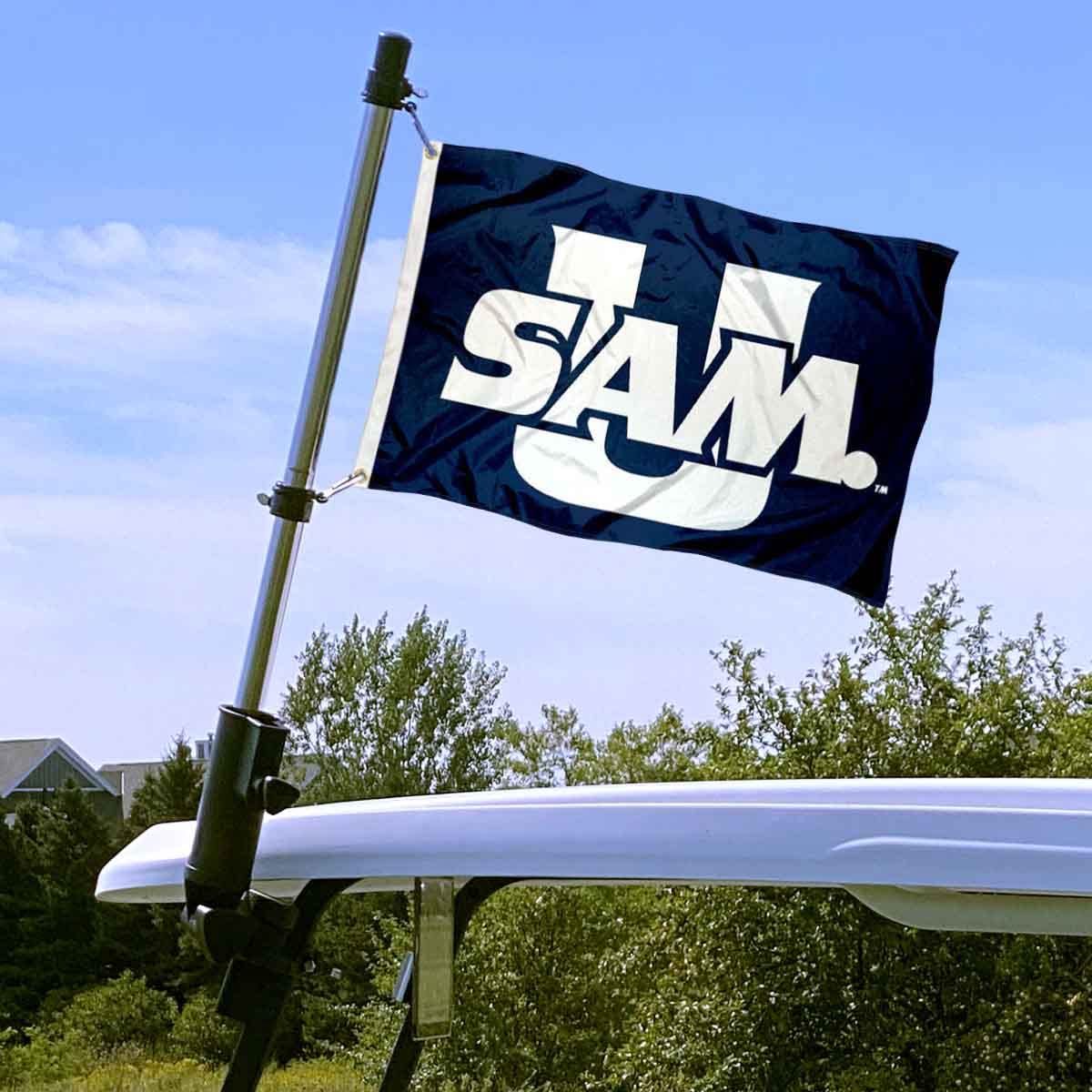 Samford Bulldogs Boat Flag - Durable Nautical College Flags & Banners for Boats, Tailgating & Game Day Decor