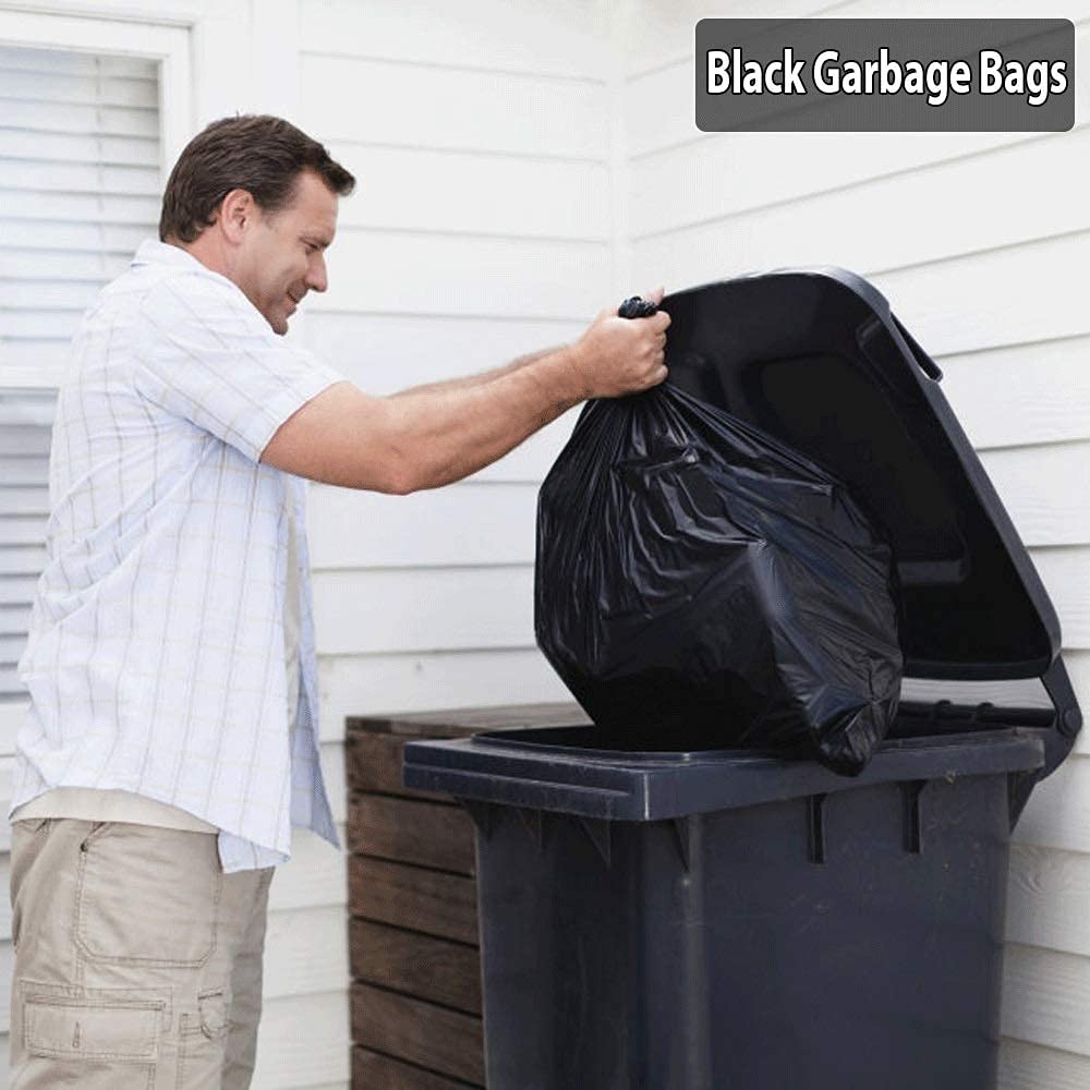 Heavy-Duty 33-39 Gallon Trash Can Liners - 250 Bulk Contractor Garbage Bags (33