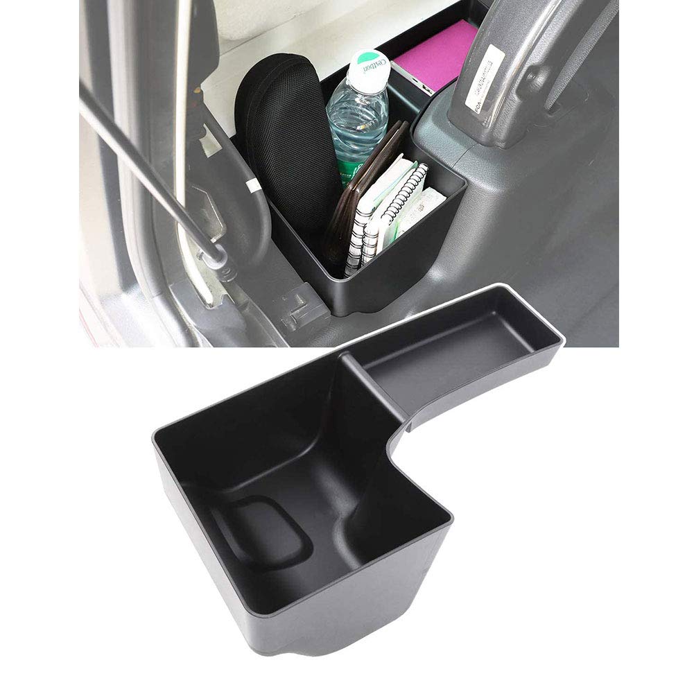 2018-2021 Jeep Wrangler JL JLU Wheel Well Storage Bin - Rear Trunk Organizer & Cargo Side Tray | Left Side Interior Accessories | Perfect for Road Trips, Camping & Off-Road Adventures