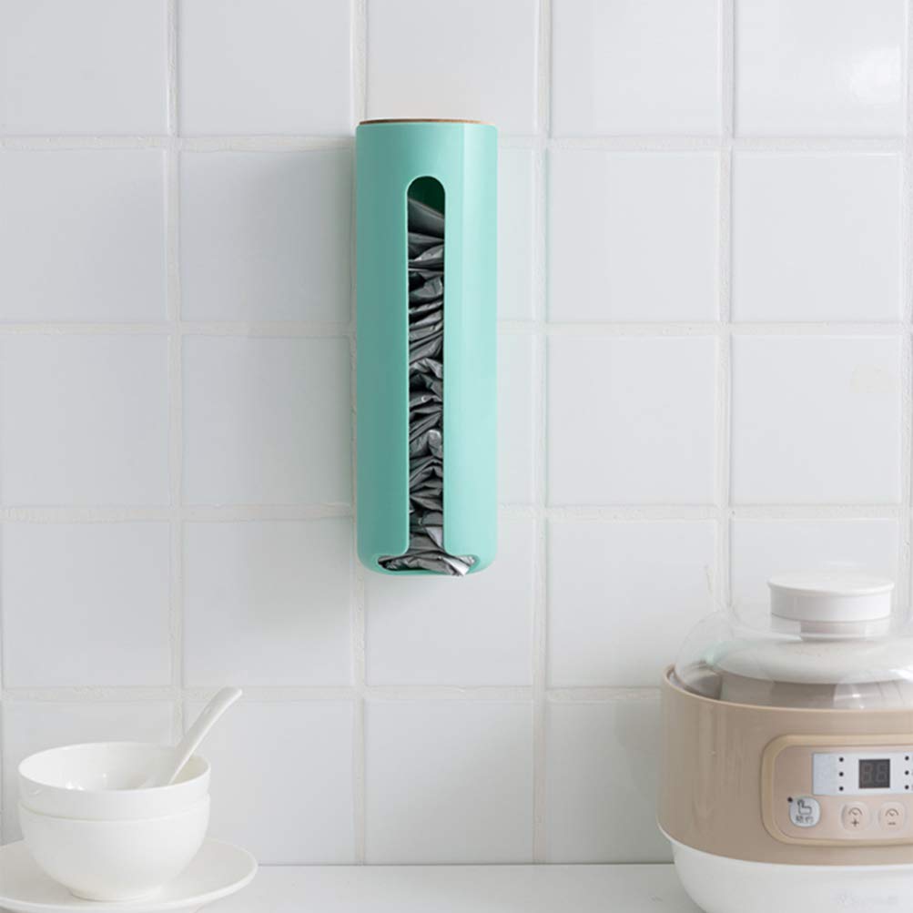 Cabilock Wooden Trash Bag Holder & Organizer - Waste Bag Dispenser with Liners for Kitchen, Bathroom, Office - Durable Garbage Bag Container for Household Use