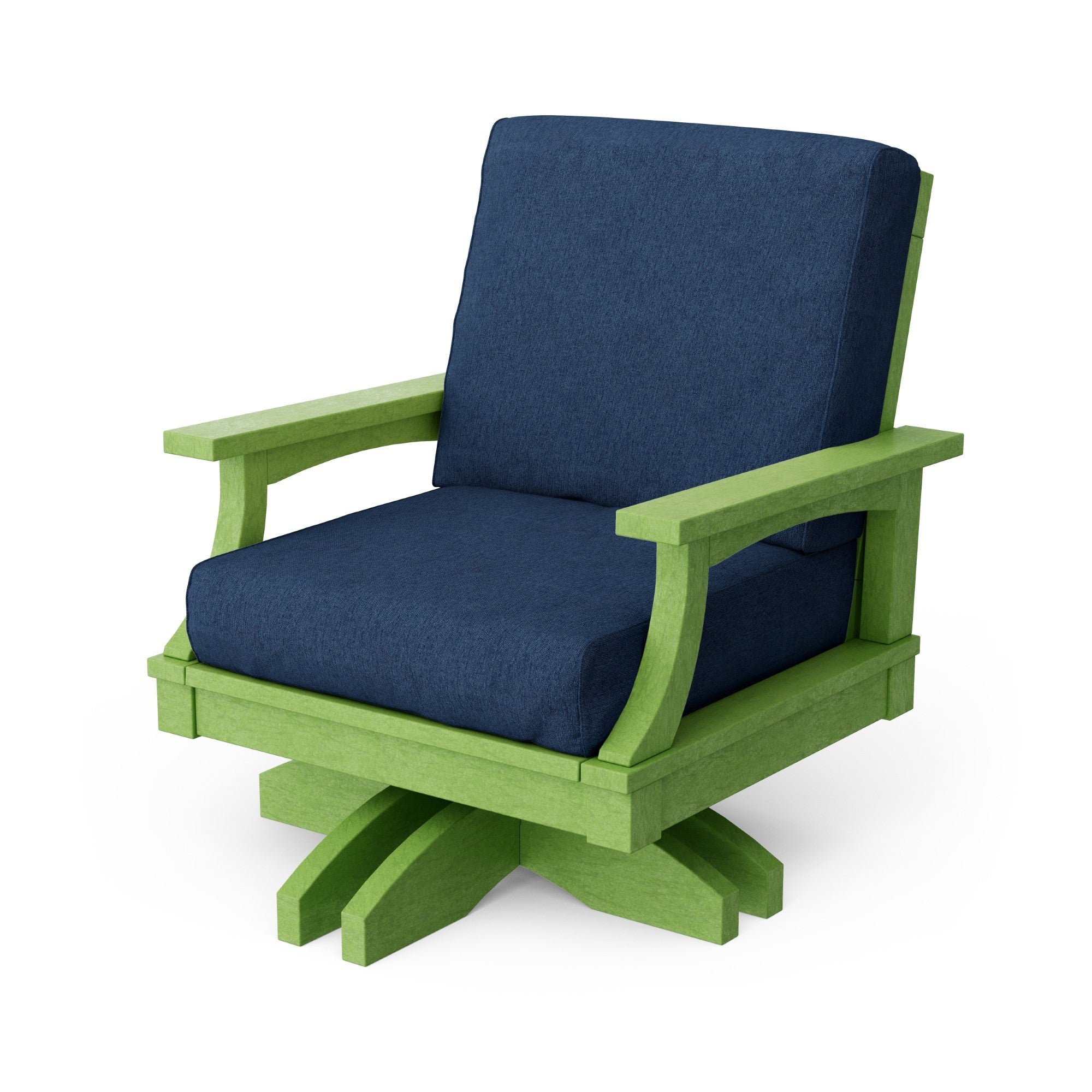 Heritage Deep Seating Swivel Chair - 360° Rotating Patio Lounge Chair with Cushions, Weather-Resistant Outdoor Furniture for Garden, Poolside & Backyard Relaxation