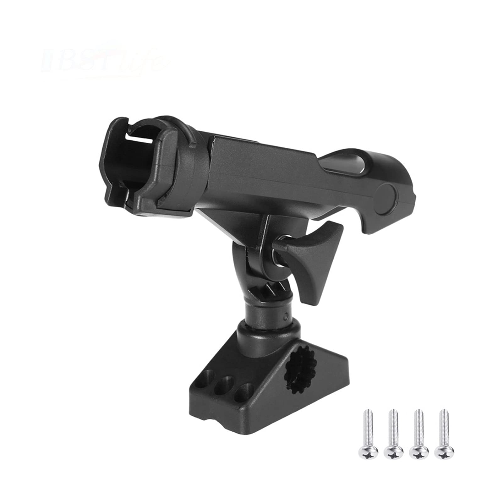 ABS Adjustable Rotatable Fishing Rod Holder for Kayak & Boat - Kayak Fishing Accessories for Secure Pole Mounting - Perfect for Inflatable Boats, Kayaks, and Marine Fishing Trips