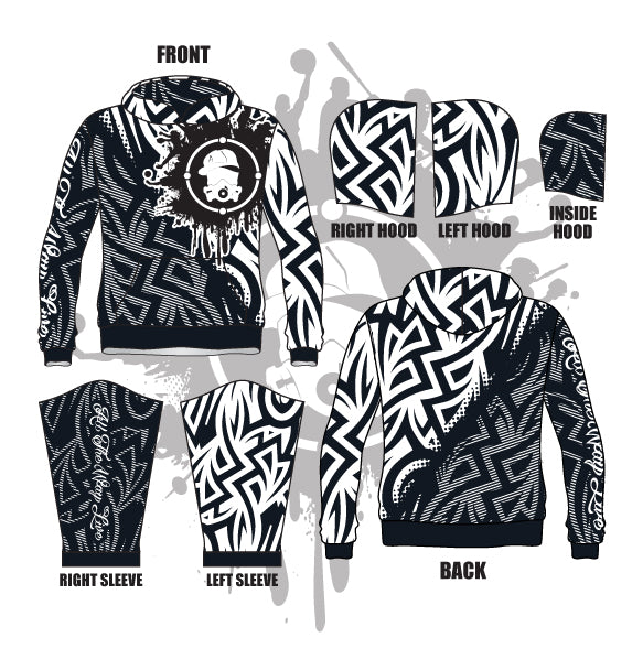 Haze Maze Full Dye Hoodie - Trendy Tie-Dye Sweatshirt for Men & Women | Perfect for Streetwear, Casual Outfits & Outdoor Activities