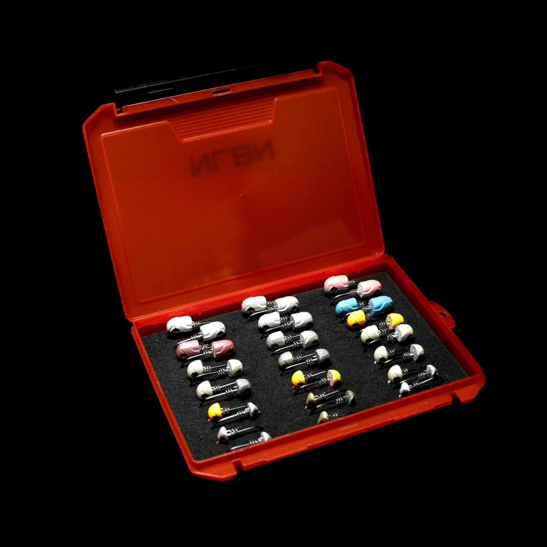 NLBN No Live Bait Needed Colored Jig Head Boxes - Premium Fishing Lures for Bass, Trout & Saltwater - Perfect for Freshwater & Saltwater Fishing Trips
