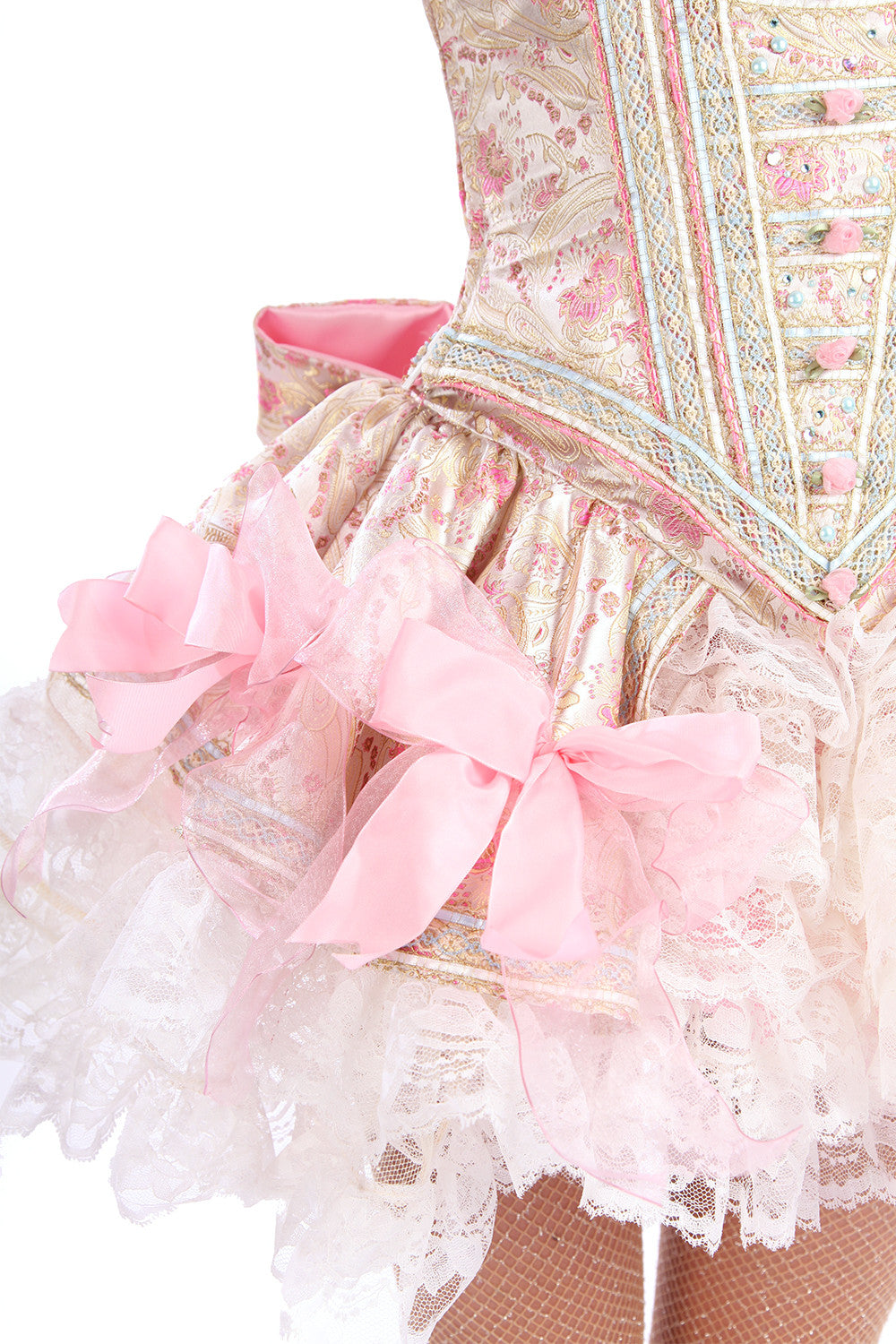 Marie Antoinette Bustle Skirt - Elegant Vintage Costume for Historical Reenactments, Cosplay & Themed Parties