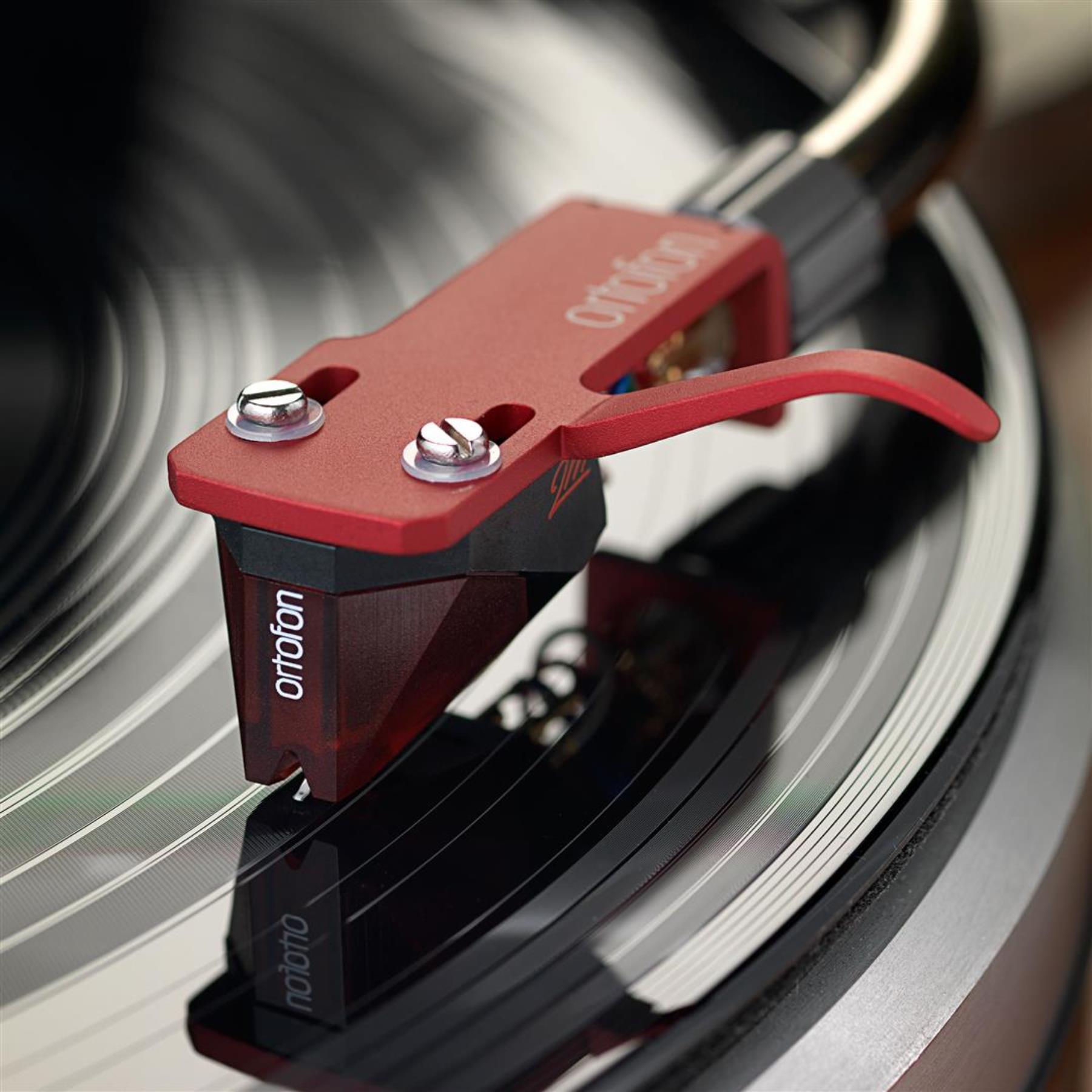 Ortofon 2M Red Phono Cartridge with SH-4 Headshell - High Performance Vinyl Record Player Stylus for Audiophiles & DJs - Perfect for Turntables, Home Audio Systems & Music Production Studios