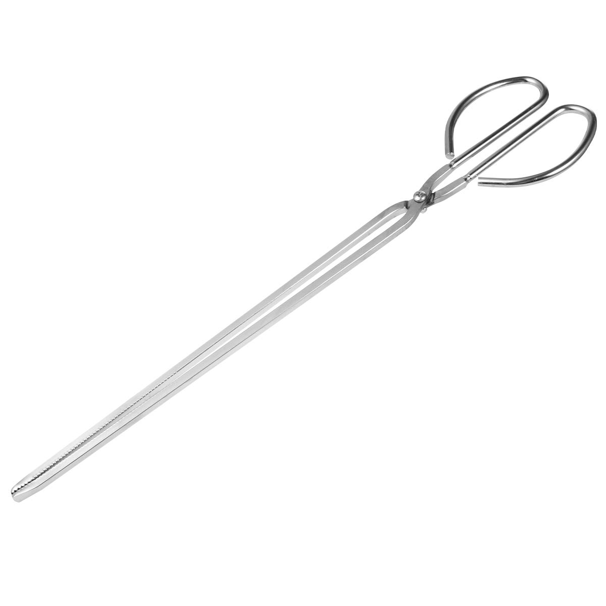 Stainless Steel Long Handle Kitchen Tongs - Clear Phone Pouch & Fishing Rod Case - Durable Cooking Clamp for Grilling, Serving, and Food Prep - Old Fashioned Kitchen Accessories Set