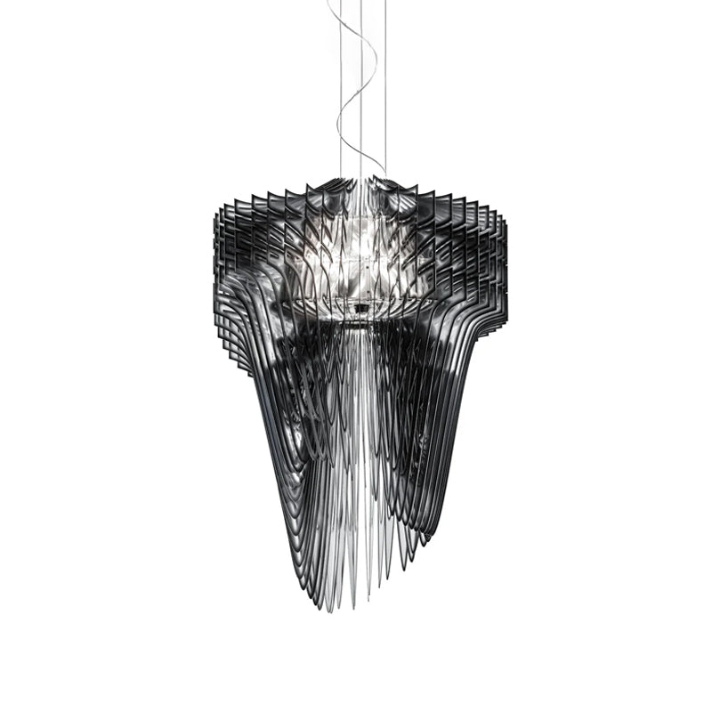 Aria Gold Suspension Lamp - Modern Hanging Pendant Light for Dining Room, Kitchen Island & Bedroom Decor