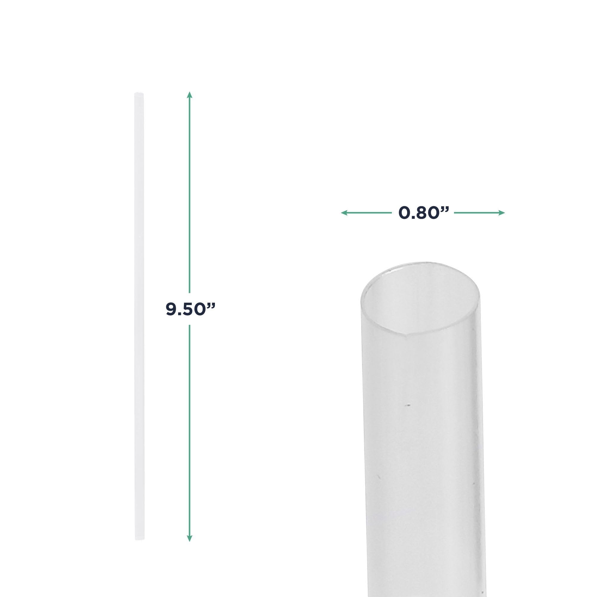Eco-Friendly Compostable PLA Plastic Straws - 9.5