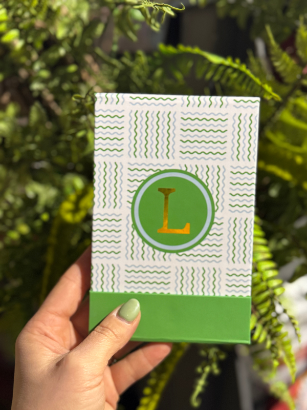 Initial Flip Notepad - Personalized Memo Pad for Notes, Lists & Reminders - Perfect for Office, School & Home Organization