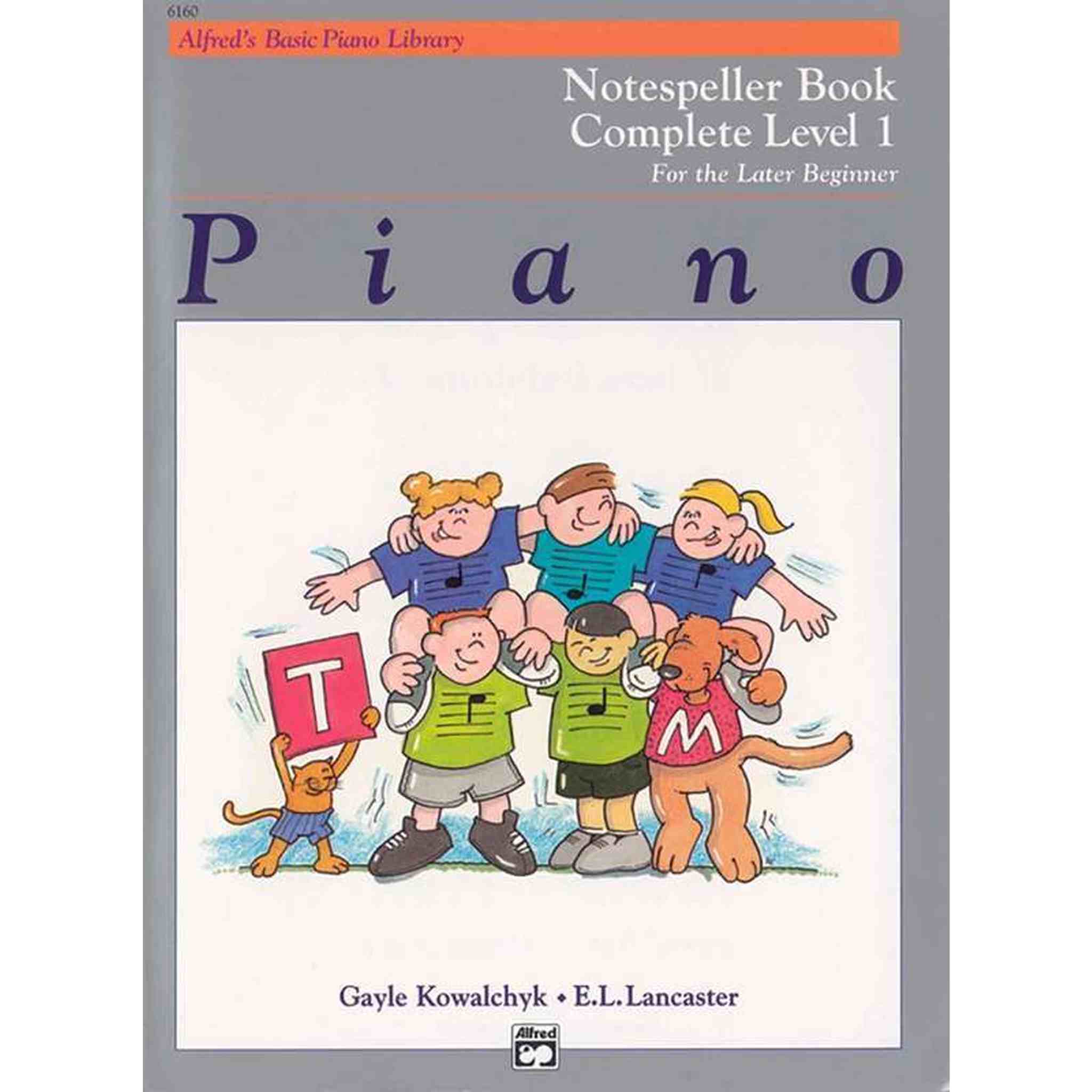 Alfred's Basic Piano Library Notespeller Book - Complete Level 1 (1A/1B) for Beginners | Learn Piano Notes & Music Theory | Perfect for Kids & Adult Piano Lessons, Practice & Home Learning