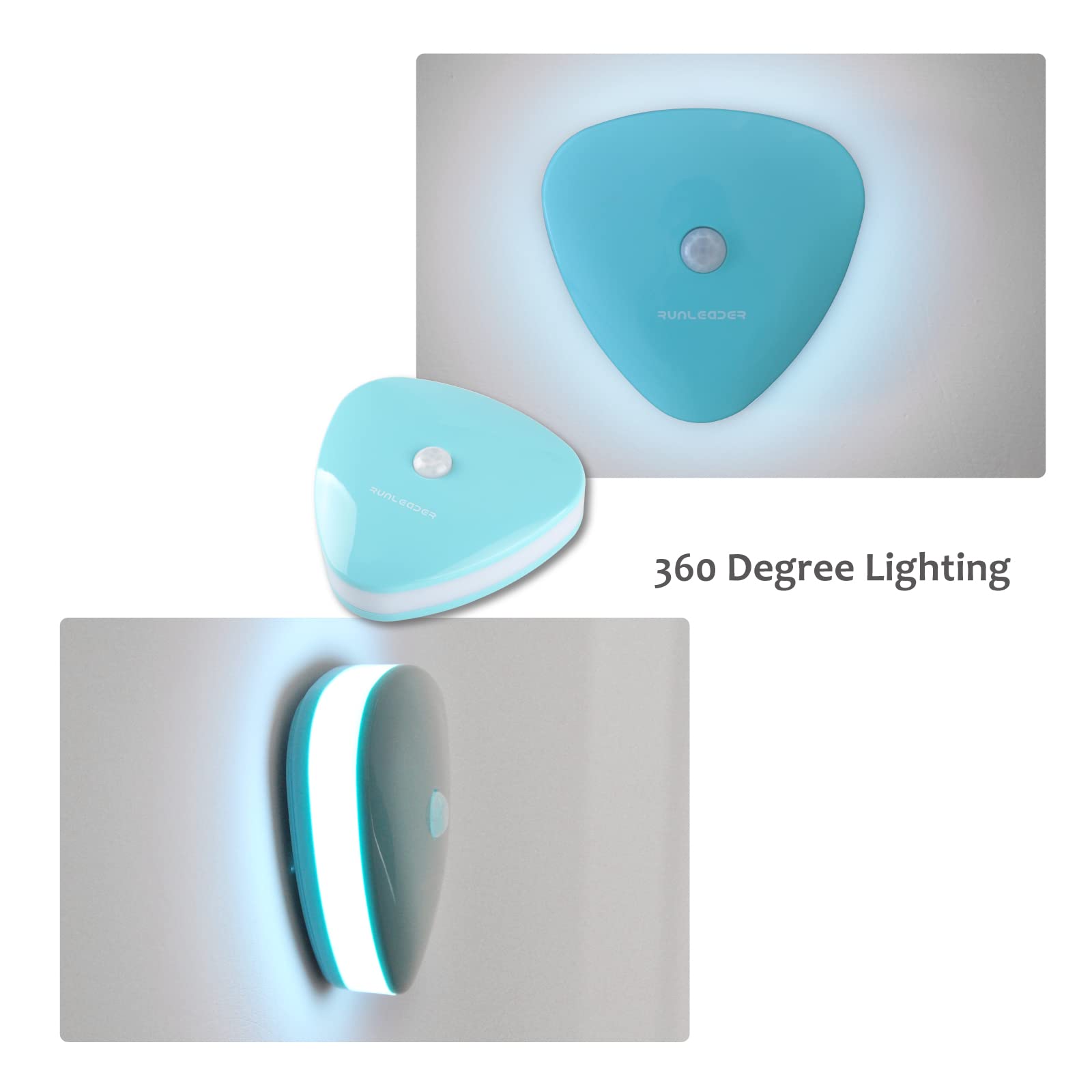 Portable LED Night Light with Motion Sensor - Safe for Kids & Bedrooms