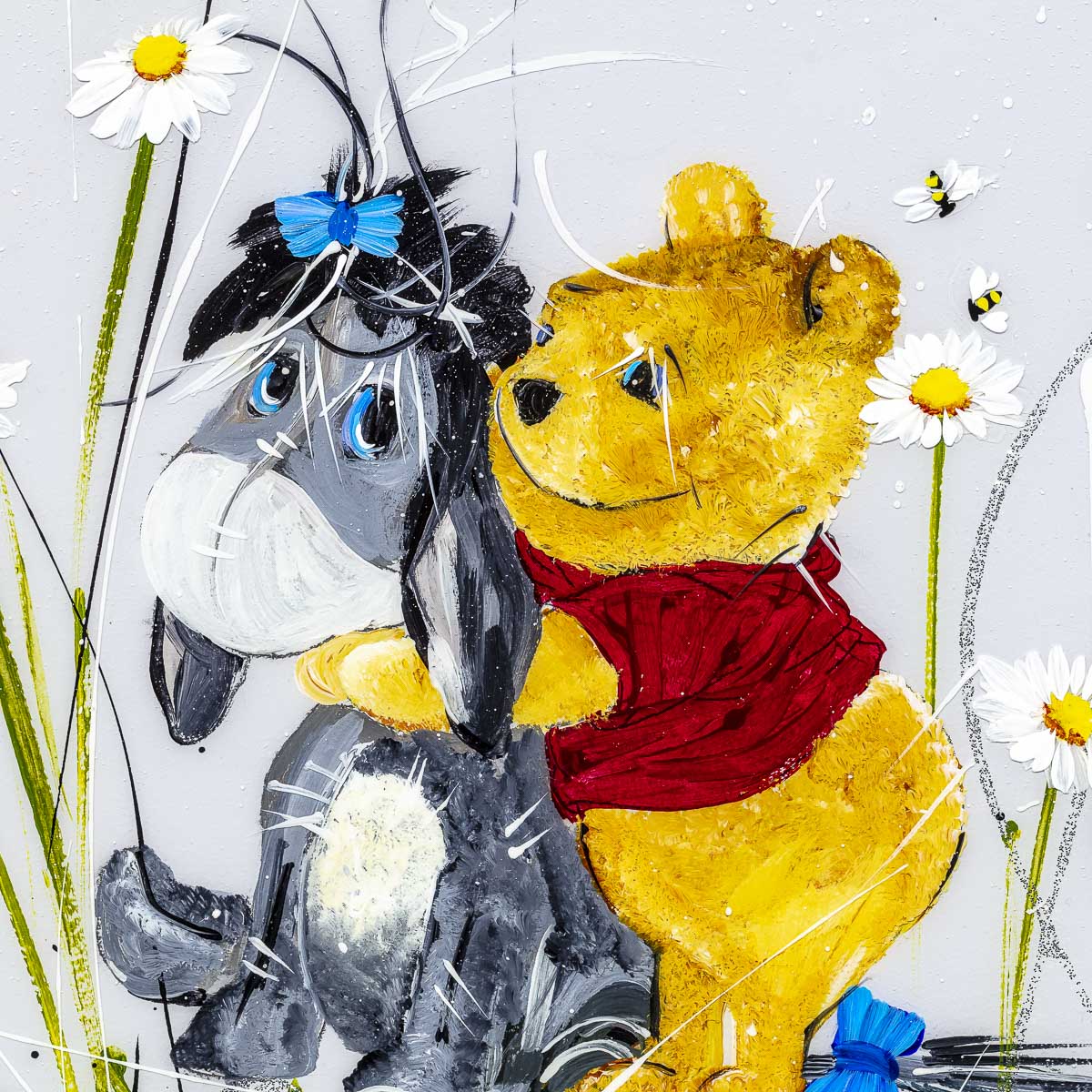 Original Set of 4 'Oh, Bother' Plush Toys - Perfect for Disney Fans, Collectors, and Winnie the Pooh Lovers - Great for Gifts, Home Decor, and Kids' Bedroom