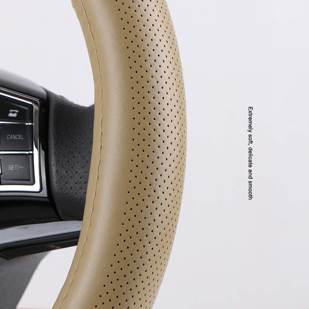Genuine Leather Steering Wheel Cover 15