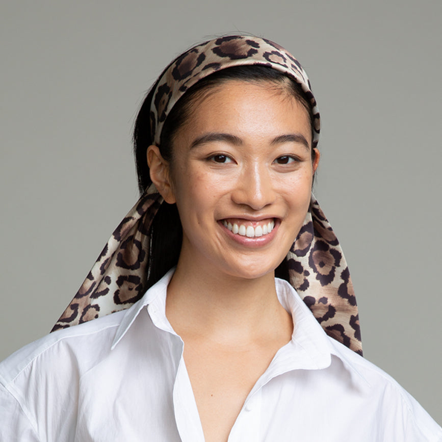 Samira Satin Headband for Women - Soft & Stretchy Hair Accessories for Workouts, Yoga, Running & Everyday Style