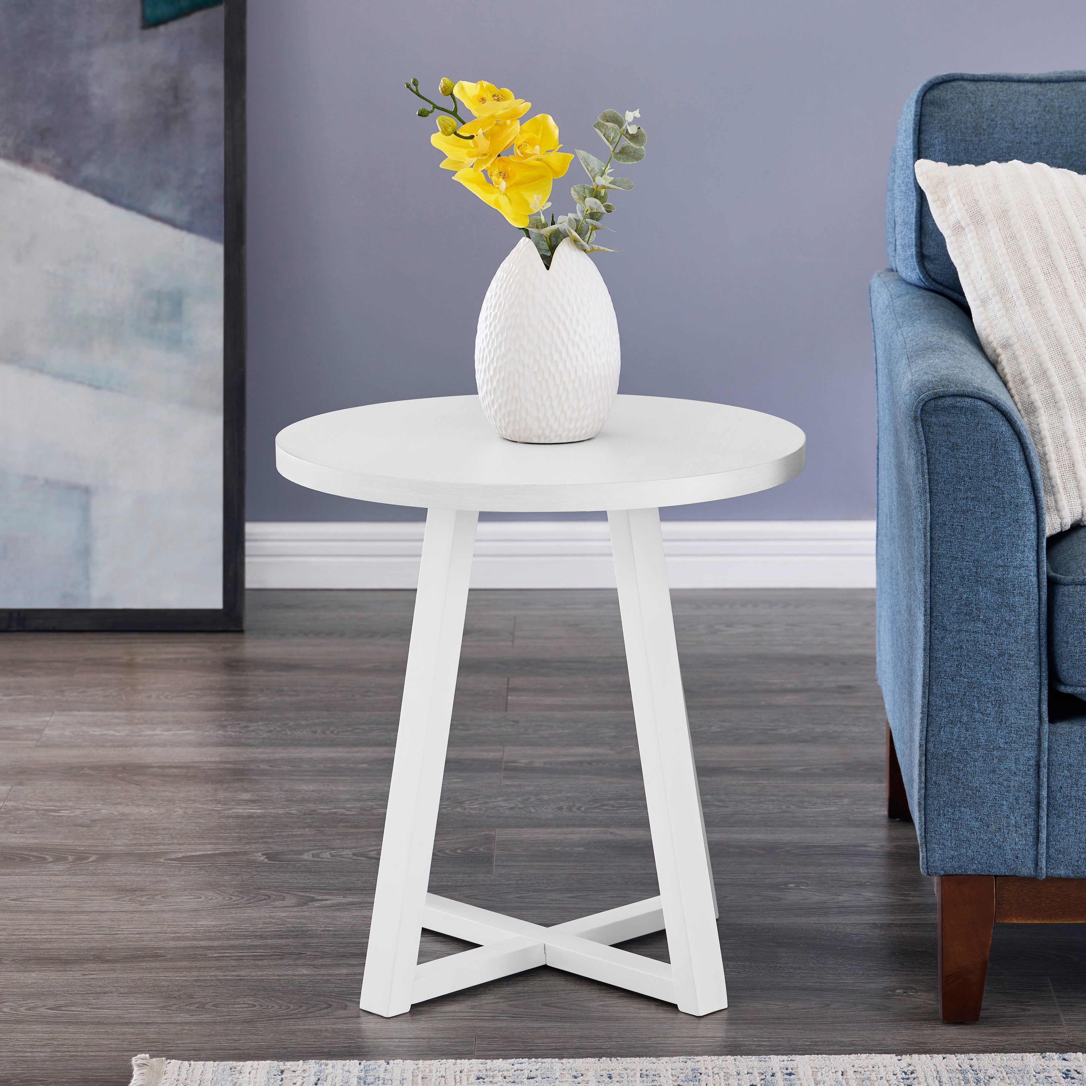 Modern Harmony Wood Oval End Table - Roundhill Furniture - Stylish & Functional Living Room Accent Table for Home Decor