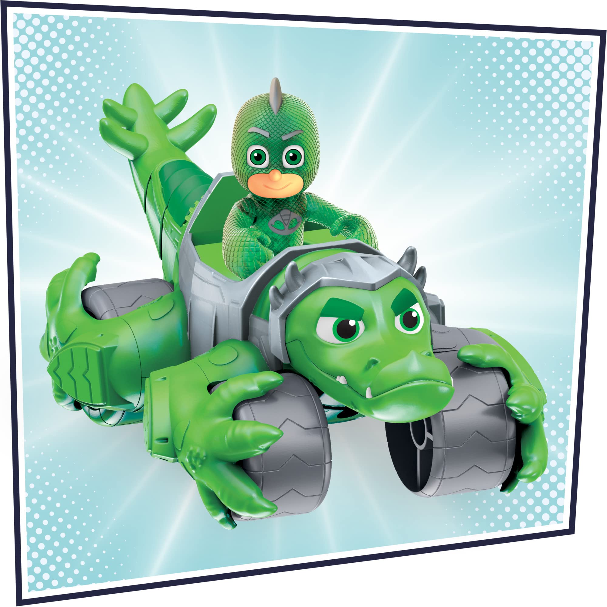 PJ Masks Gekko Rider Car with Figure - Superhero Toy for Kids 3+ | Pretend Play Gift