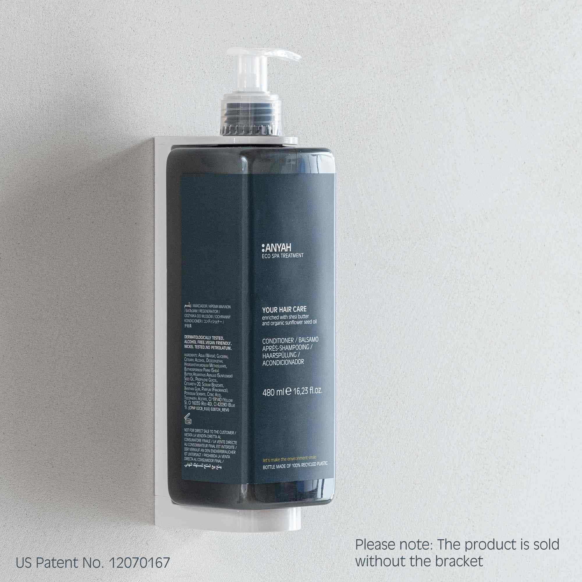 Anyah Conditioner (480ml/18 Pack) - EU Ecolabel Certified, Sealed Pump Hair Care for Soft & Shiny Hair - Perfect for Salons, Spas & Home Use