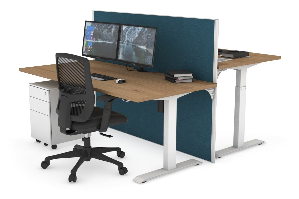 Height Adjustable 2-Person Workbench with Cable Management | 47