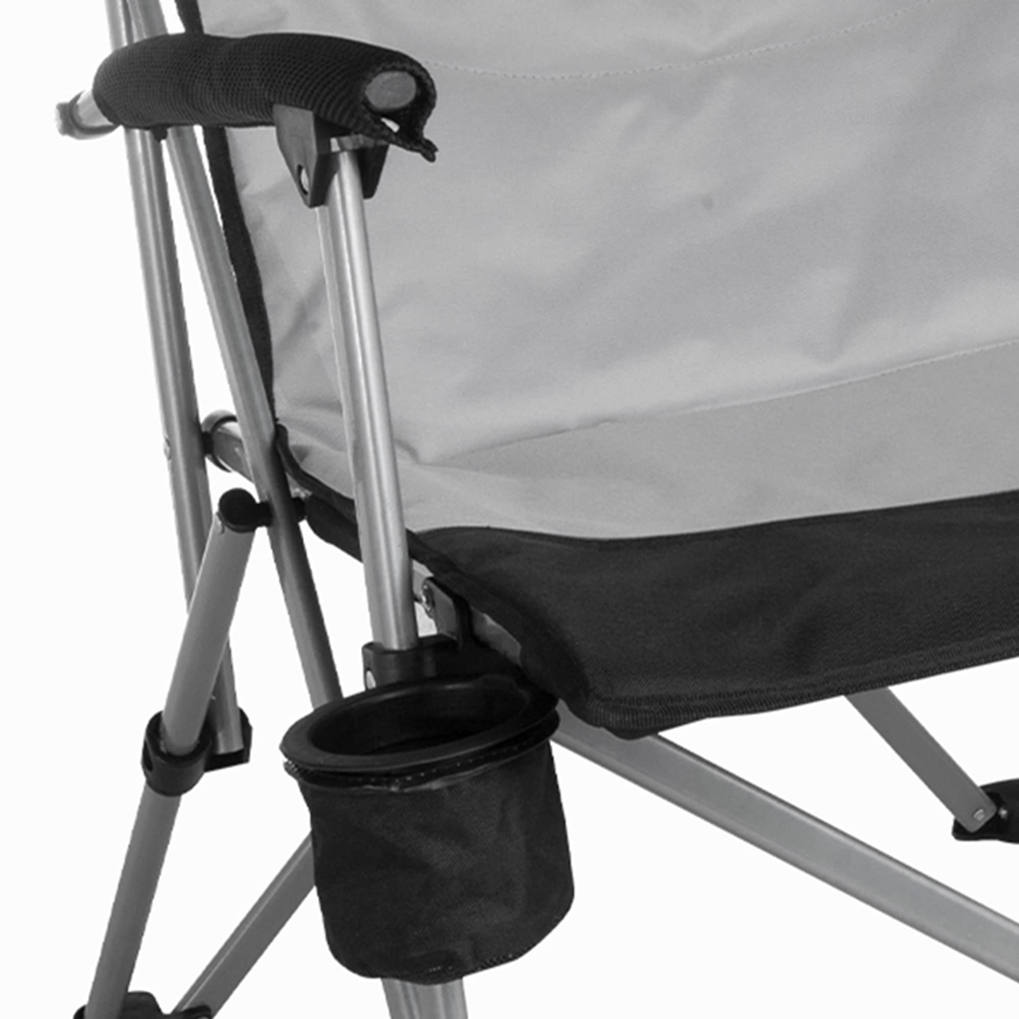KingCamp Oversized Folding Camping Chair for Adults - Heavy Duty 300 lbs Capacity, Adjustable Backrest, Armrests & Cup Holder - Perfect for Outdoor Camping, Picnics, Travel, Beach, BBQ, Backyard & Tailgating
