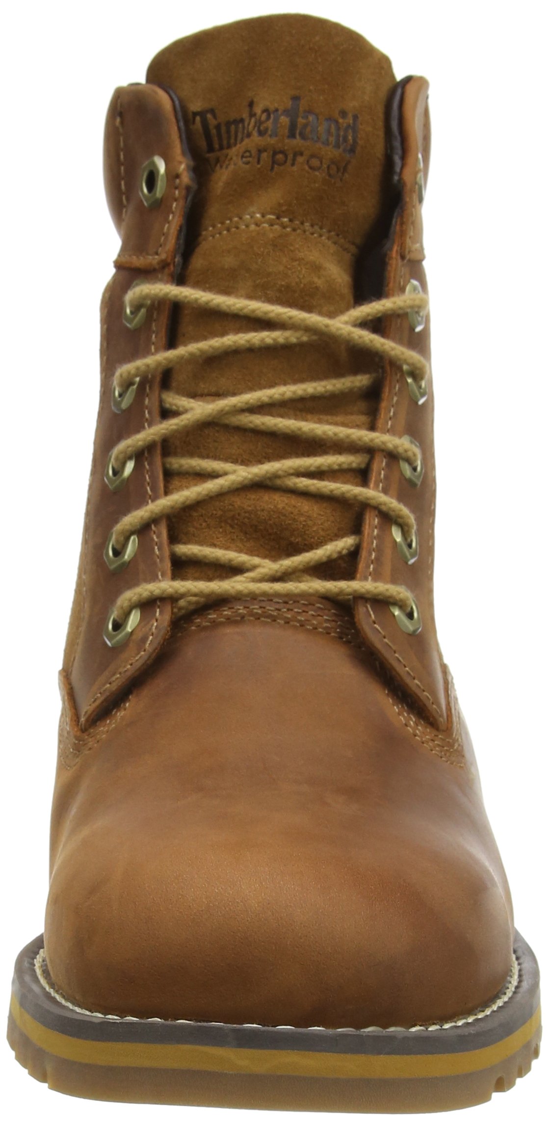 Timberland Men's Brown Multh Larchmont Waterproof Hiking Boots - Durable Outdoor Work & Winter Snow Shoes for Hiking, Camping & Construction