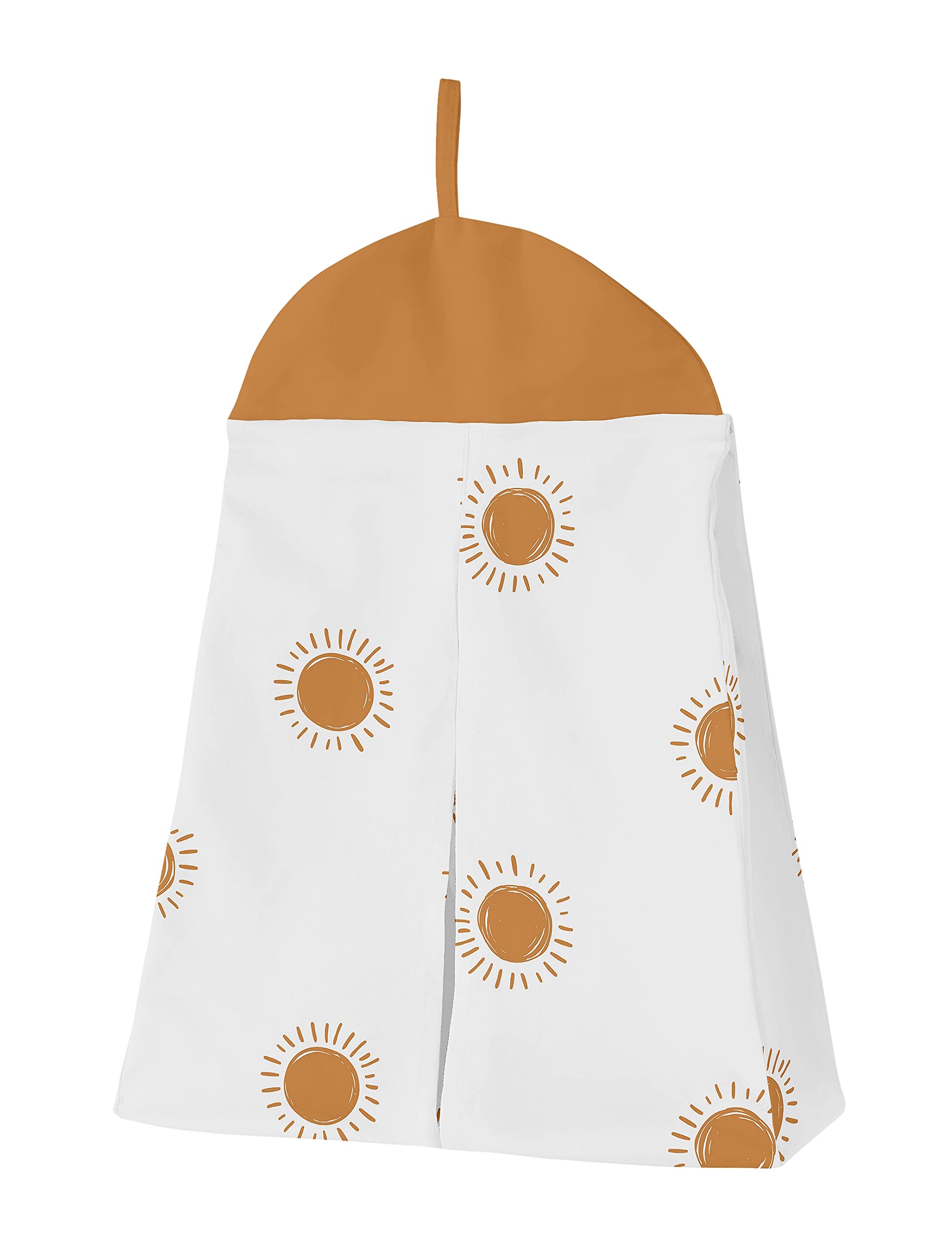 Sweet Jojo Designs Rainbow Vintage Boho Sun Nursery Crib Bedding Set - Gender Neutral Baby Boy & Girl Bedding in Pumpkin, Rust Orange, Taupe Brown & White - Perfect for Bohemian, Desert & Nature Themed Nurseries