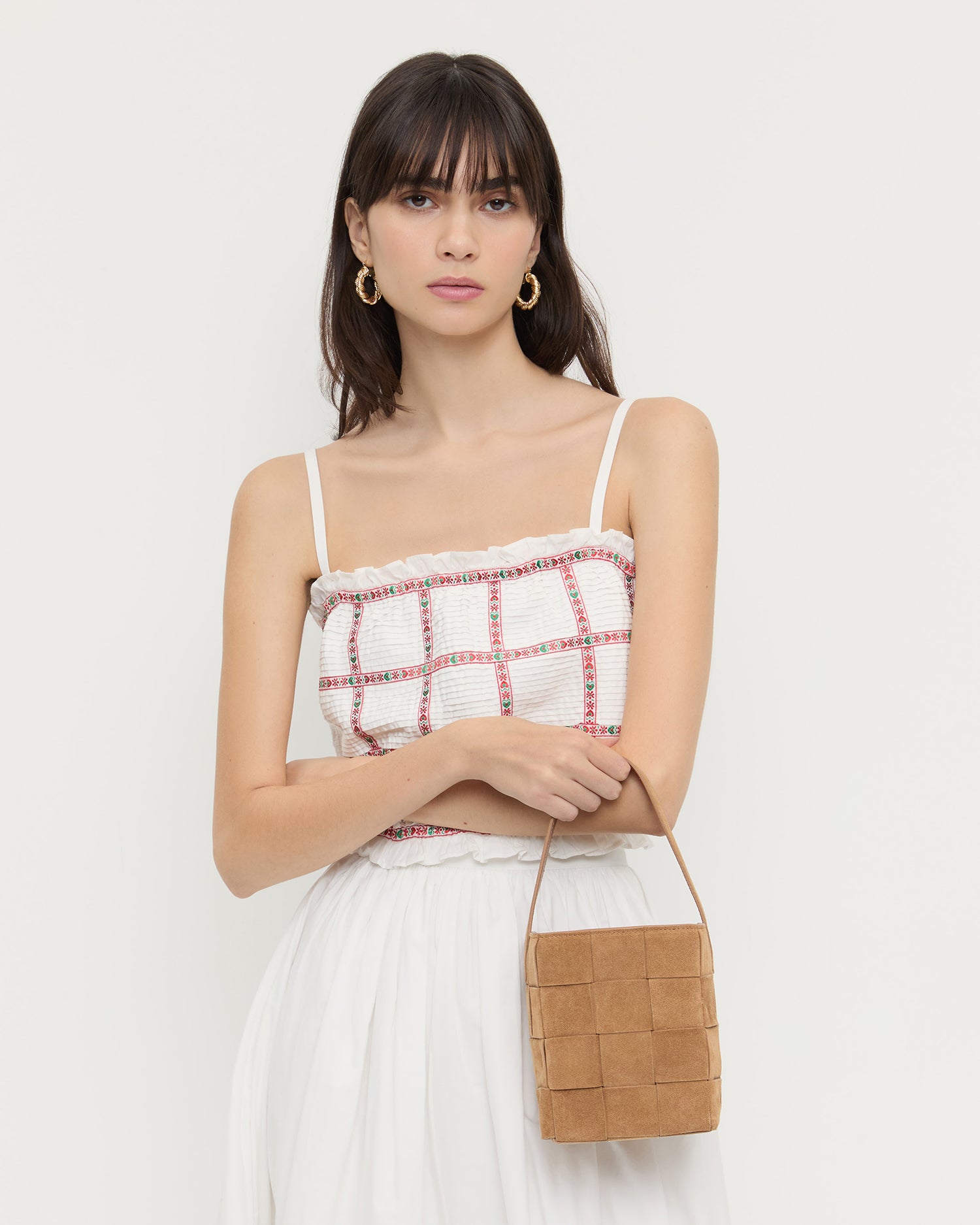Laith Toffee Woven Bucket Bag for Women - Stylish Handmade Straw Tote Purse - Perfect for Beach, Shopping & Summer Outfits