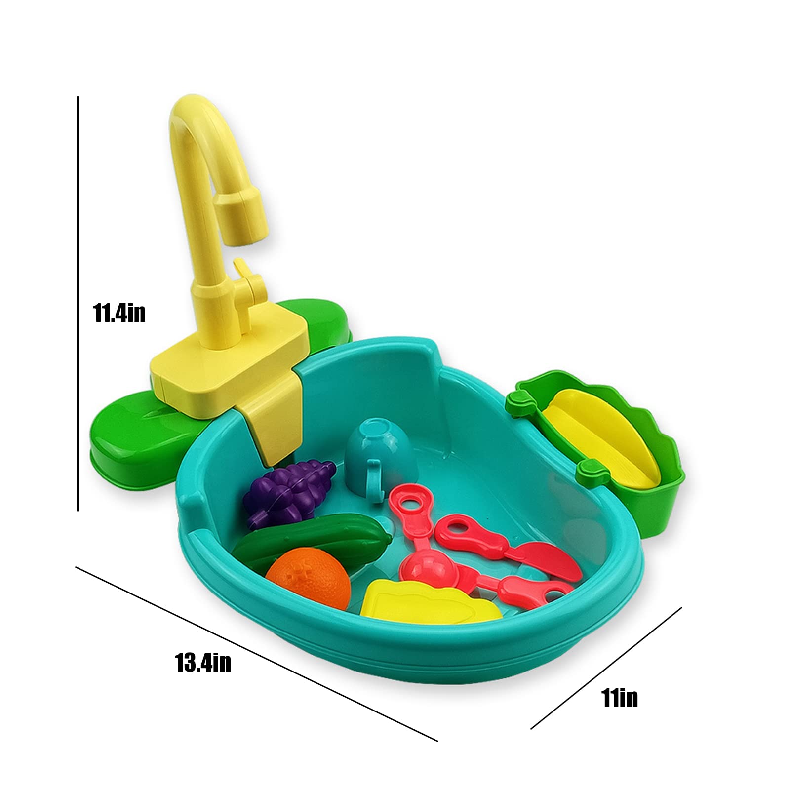 Parrot Shower & Automatic Bird Bathtub with Faucet - Pet Bath Pool for Parrots, Ferrets, Goldfinches | Indoor/Outdoor Cage Accessory & Playtime Water Fun (Green)
