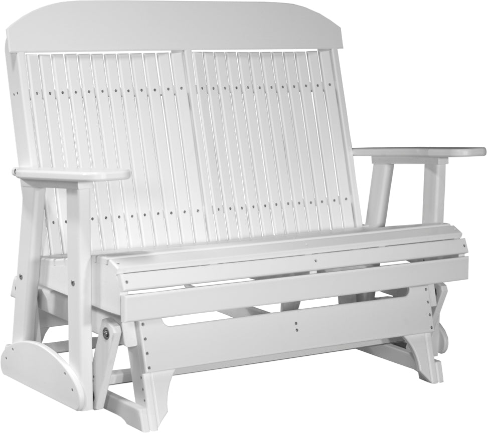 LuxCraft 4 Foot Classic Glider Rocking Chair - Perfect for Nursery, Living Room & Patio Relaxation