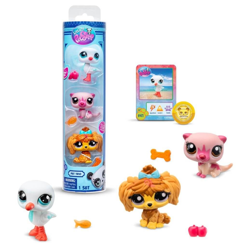 Littlest Pet Shop Trio in Tube - 3 Pack Country Vibes Collectible Toy Set for Kids | Perfect for Playtime, Gifts & Collecting