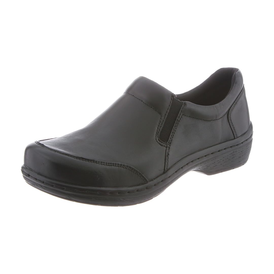 Klogs Footwear Arbor Men's Comfortable Slip-Resistant Work Shoes for Nurses, Chefs & Healthcare Professionals - Durable Non-Slip Leather Shoes for Hospital, Kitchen & Industrial Work Environments