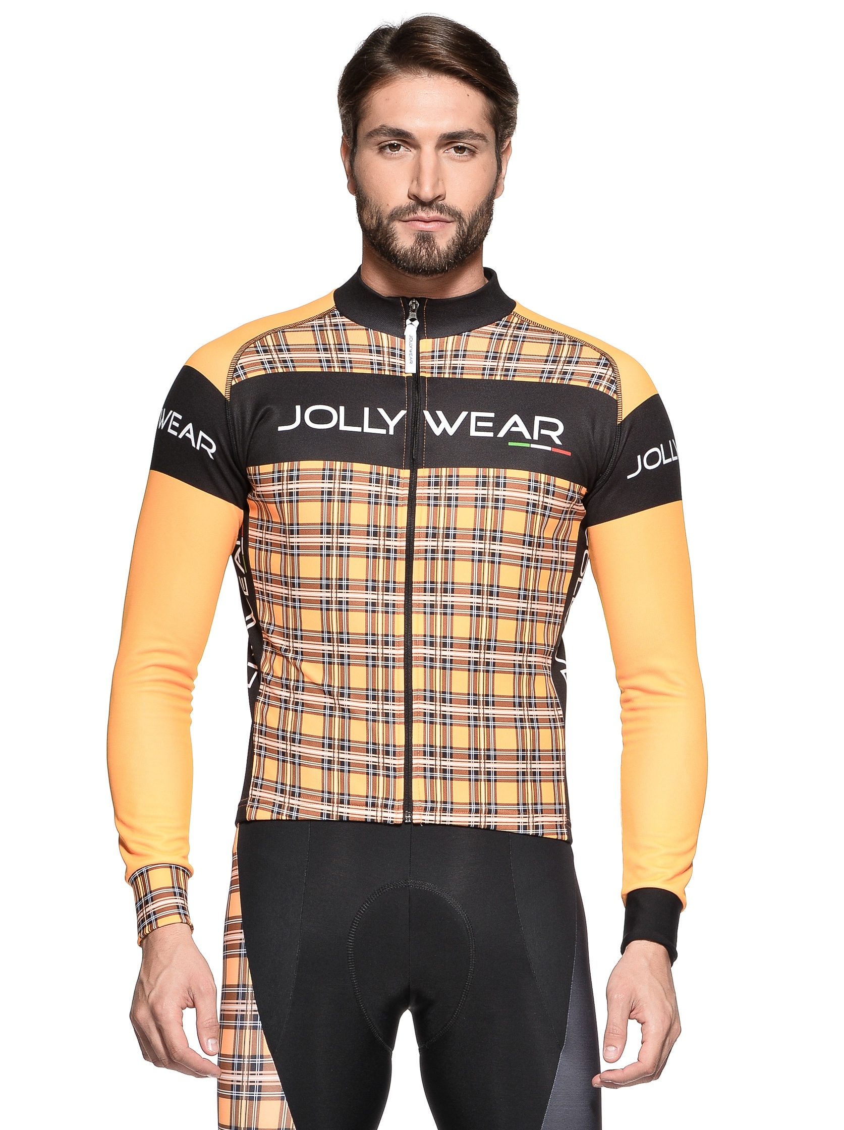 Jolly Wear Men's/Women's Tweed Cycling Jersey - Breathable & Moisture-Wicking Bike Shirt for Road & Mountain Biking | Perfect for Cycling Enthusiasts & Outdoor Sports