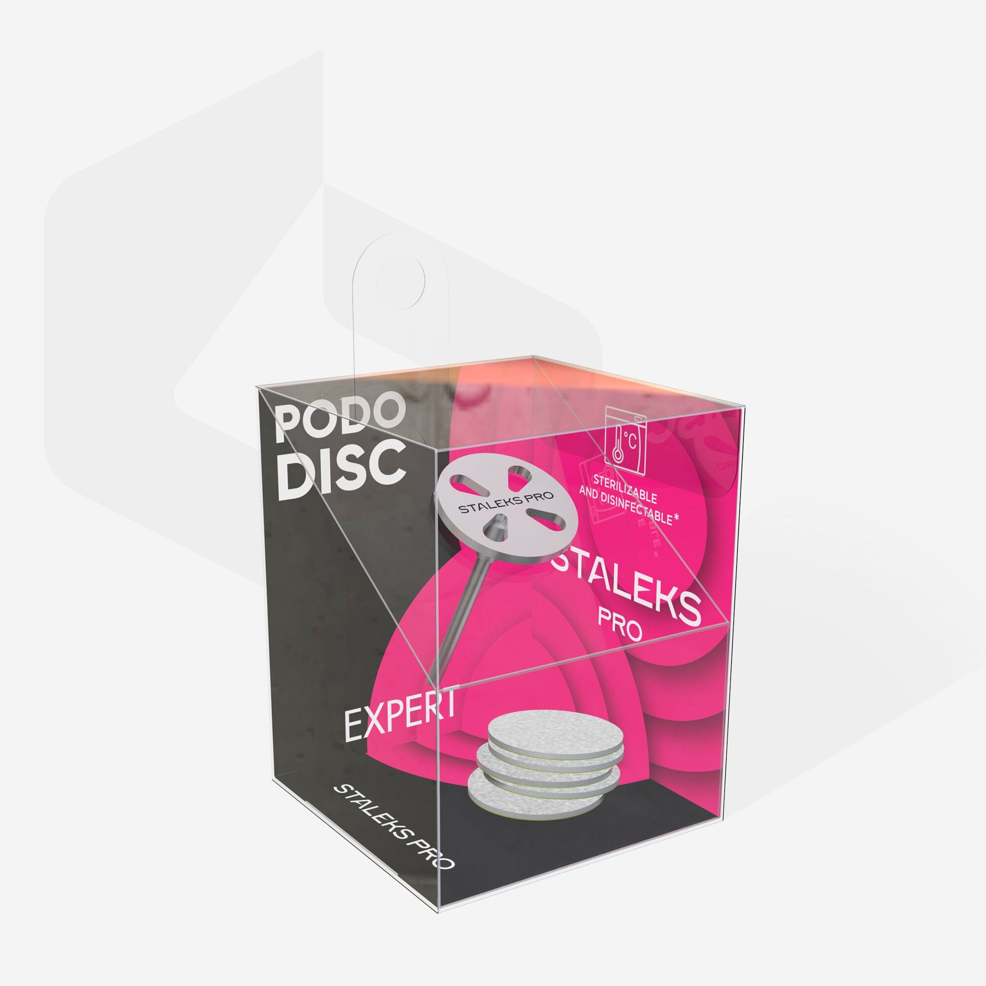 Staleks Expert Pedicure Disc PODODISC S (15mm) with 5-Piece 180 Grit Disposable File Set – Professional Foot Care for Salon & Home Use