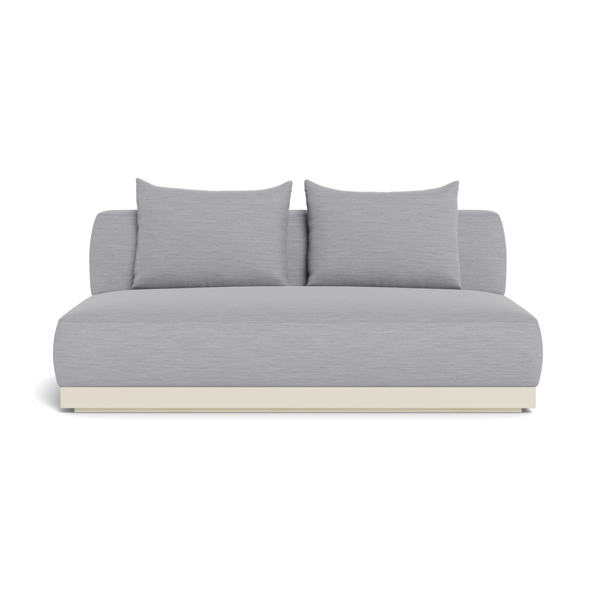 Amalfi 2-Seat Armless Sofa - Modern Loveseat for Small Spaces, Living Room, Apartment & Office - Comfortable Compact Couch for Relaxing & Entertaining