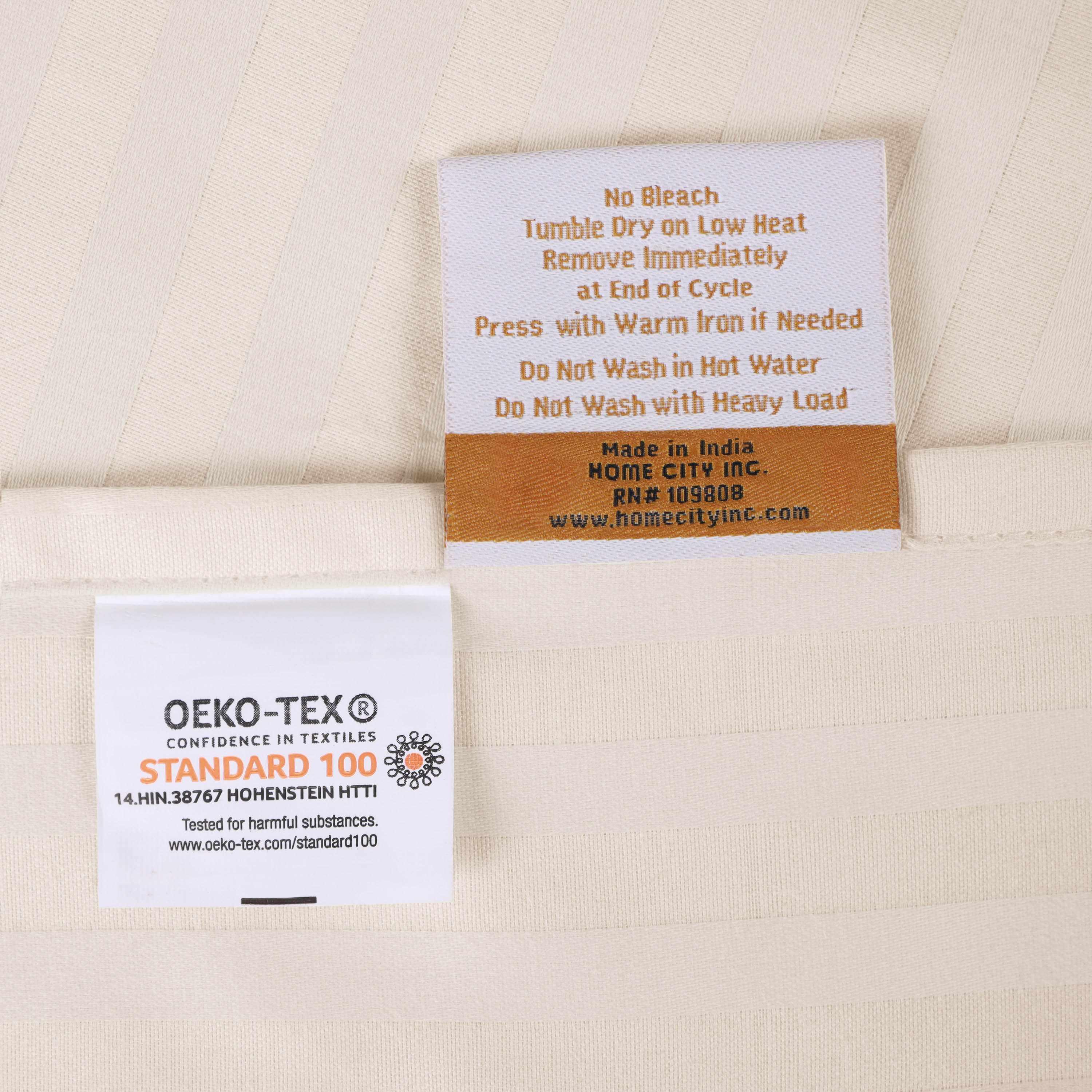 Premium 400 Thread Count Egyptian Cotton Sheet Set - Deep Pocket, Striped Design for Ultimate Comfort - Perfect for Master Bedrooms & Guest Rooms