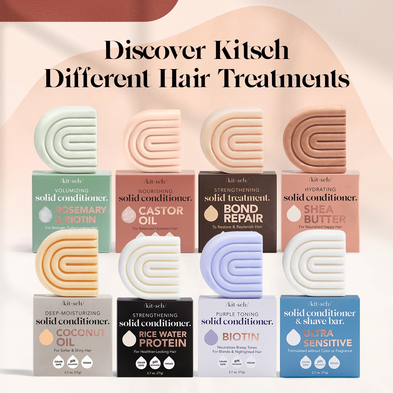 Kitsch Strengthening Hair Treatment - Bond Repair & Restoration for Damaged Hair (2.7oz) | Deep Conditioning for Color-Treated, Bleached & Chemically Processed Hair