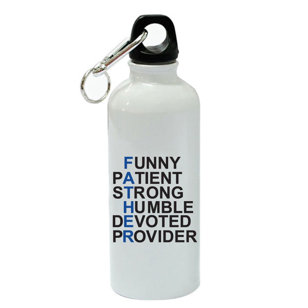 Premium 20 oz White Aluminum Sports Water Bottle for Men - Leak Proof, Lightweight & Durable - Ideal for Gym, Hiking, Running & Outdoor Activities