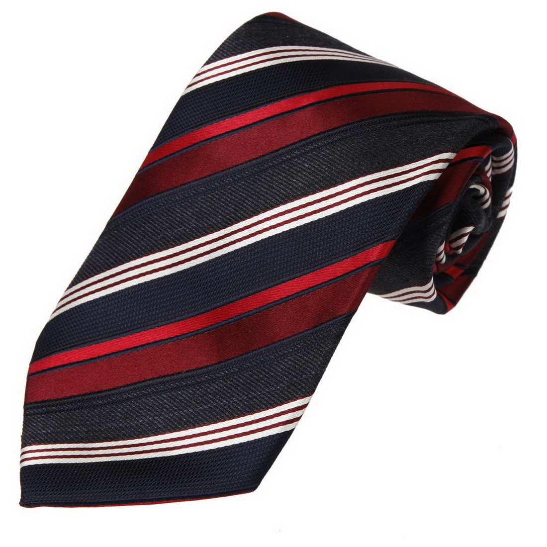 Premium Black Pure Silk Necktie for Men with Floral Pattern - Elegant Formal Wear for Business, Weddings & Special Occasions