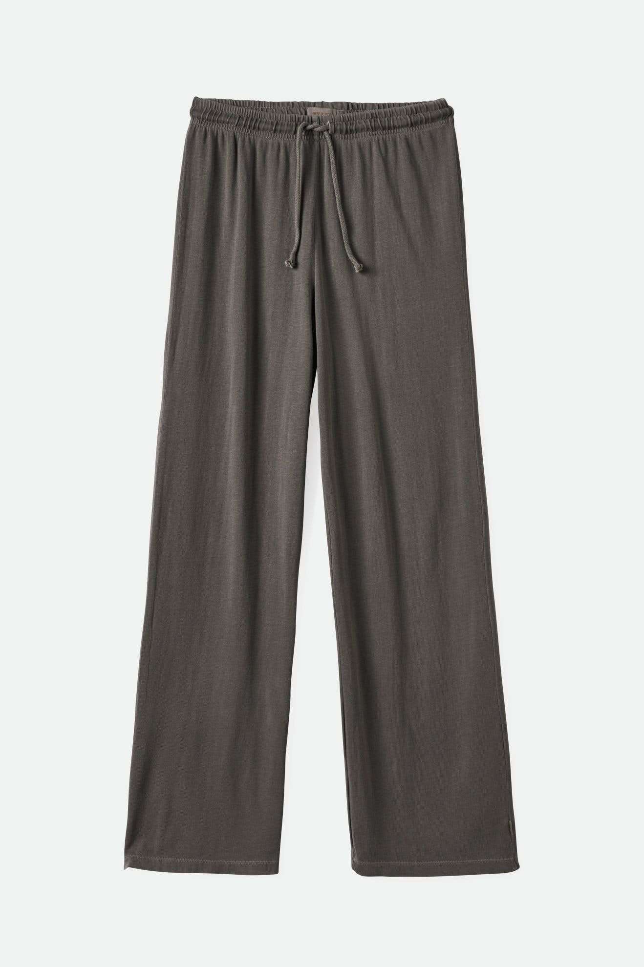 Carefree Organic Cotton Lounge Pants for Women - Soft Garment Dyed Washed Black - Perfect for Yoga, Relaxing at Home & Travel