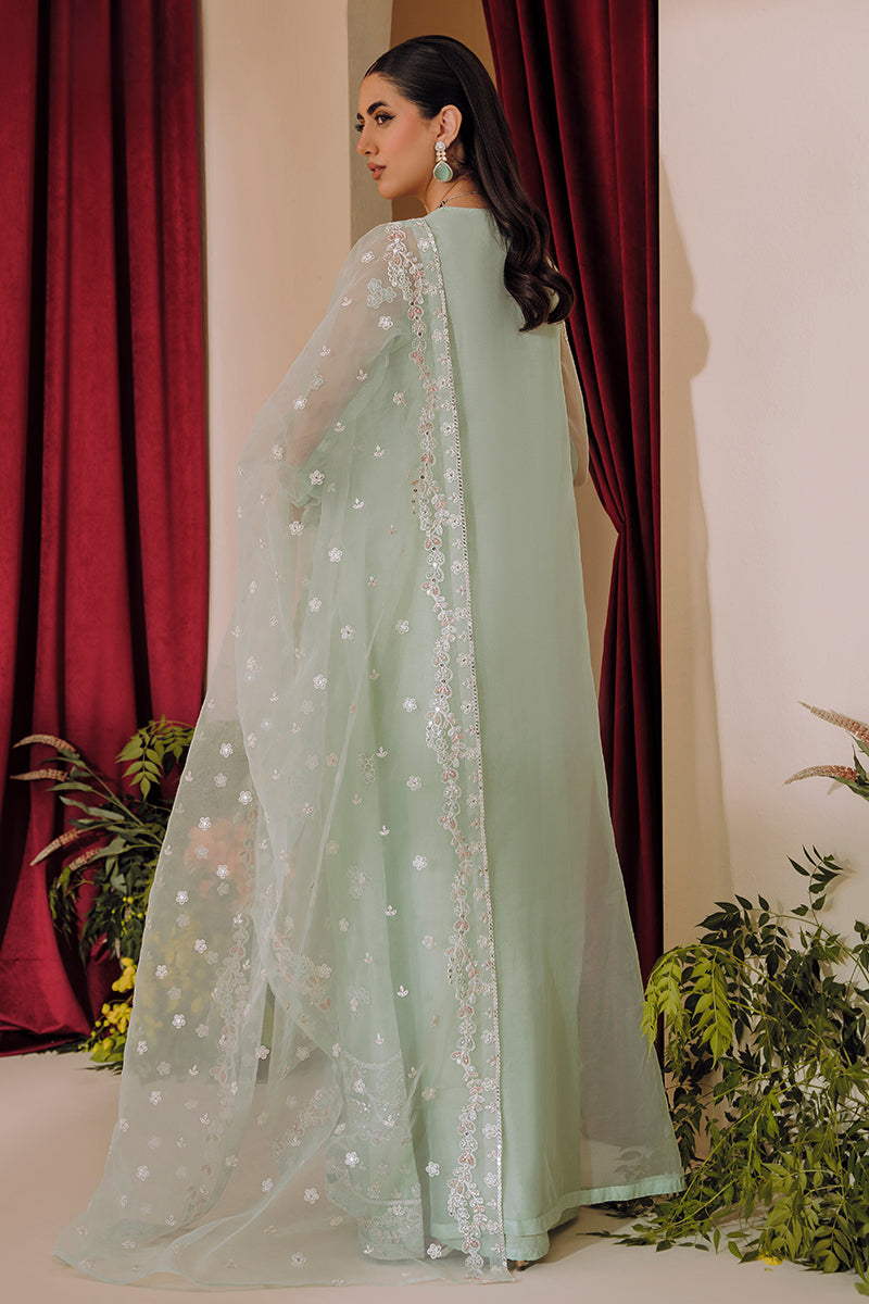 Stylish MINTY GLAZE 2-Piece Outfit (Top & Scarf) - Perfect for Casual Wear, Parties, and Festive Occasions