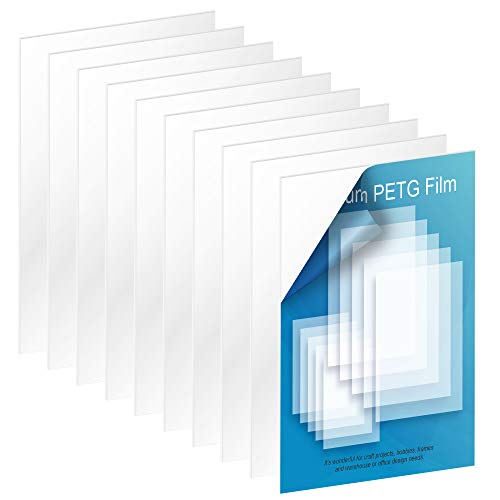 10 Pack 4x6 Inch Clear Acrylic Sheets - 0.040