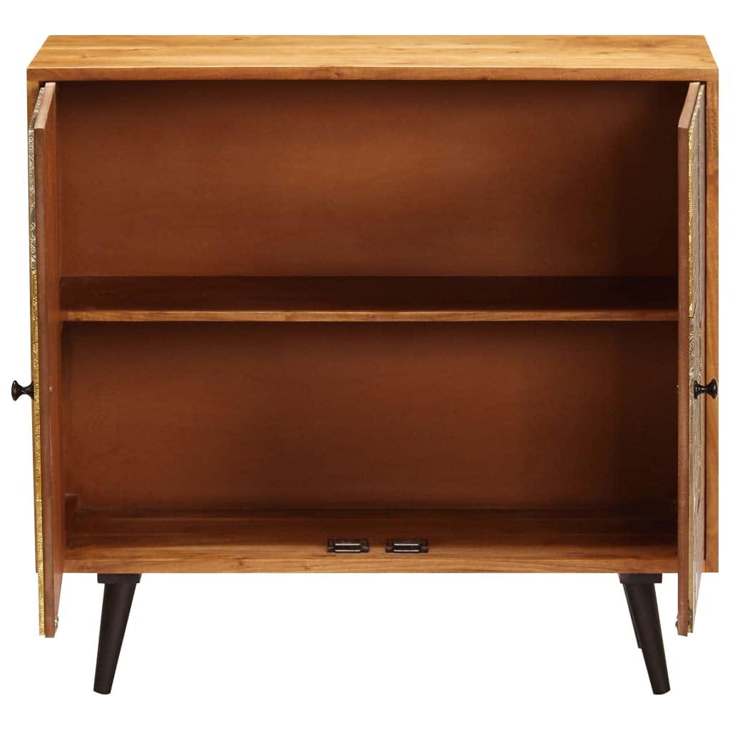 Solid Acacia Wood Buffet Cabinet - 31.4